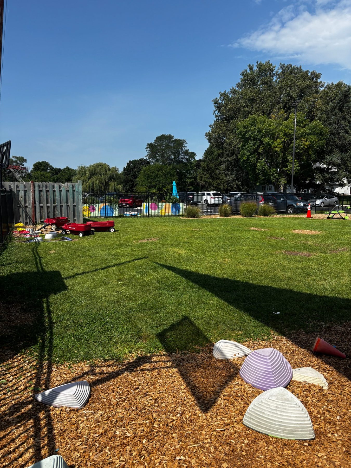 The empty lot where SEA students have recess today